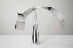 David Herschler Chrome Kinetic Table Top Mid Century Modern Sculptures 76