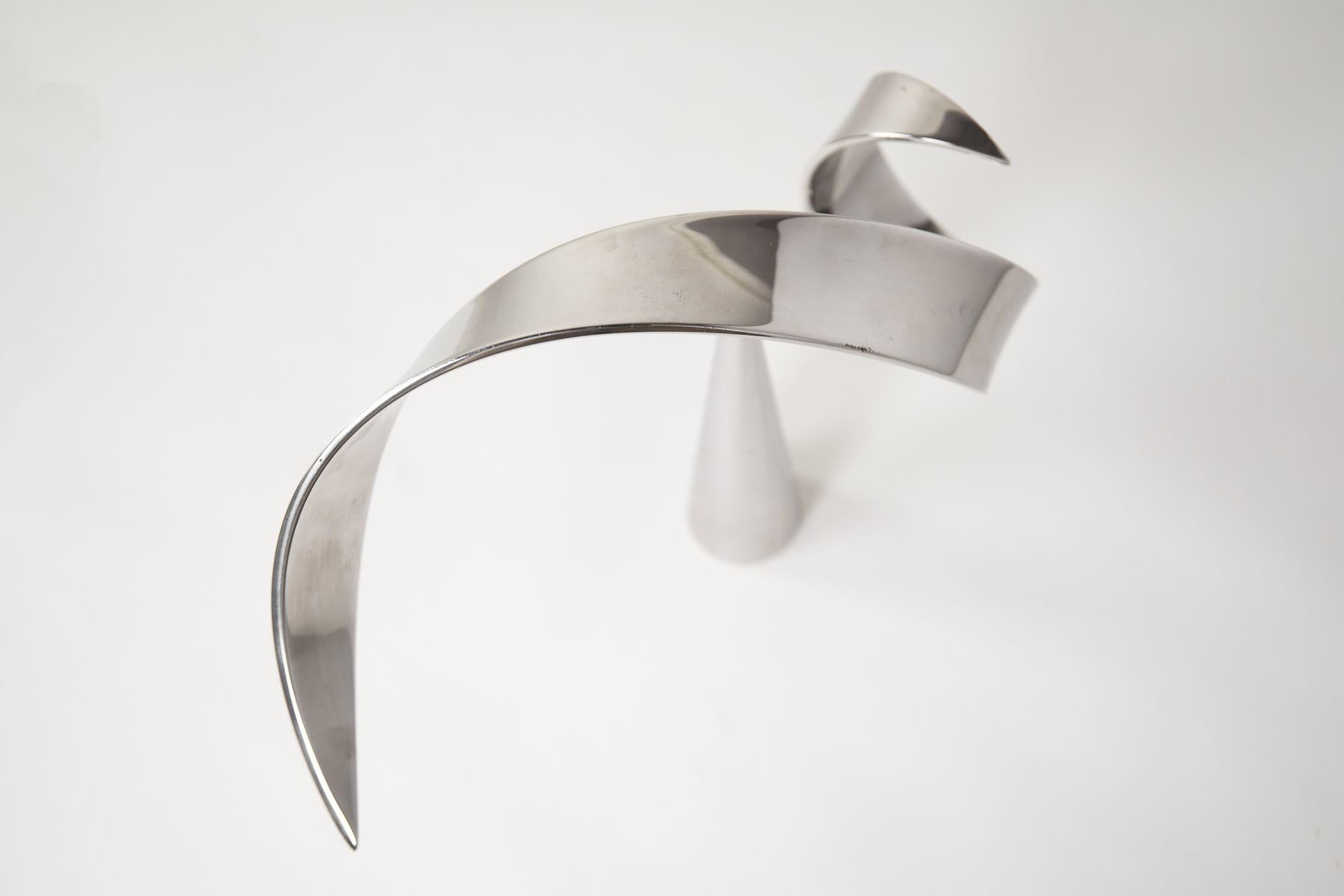 David Herschler Chrome Kinetic Table Top Mid Century Modern Sculptures 76 In condizioni buone in vendita a Dallas, TX