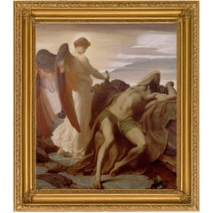 Elijah in the Wilderness, after Oil Painting by British Artist Frederic Leighton