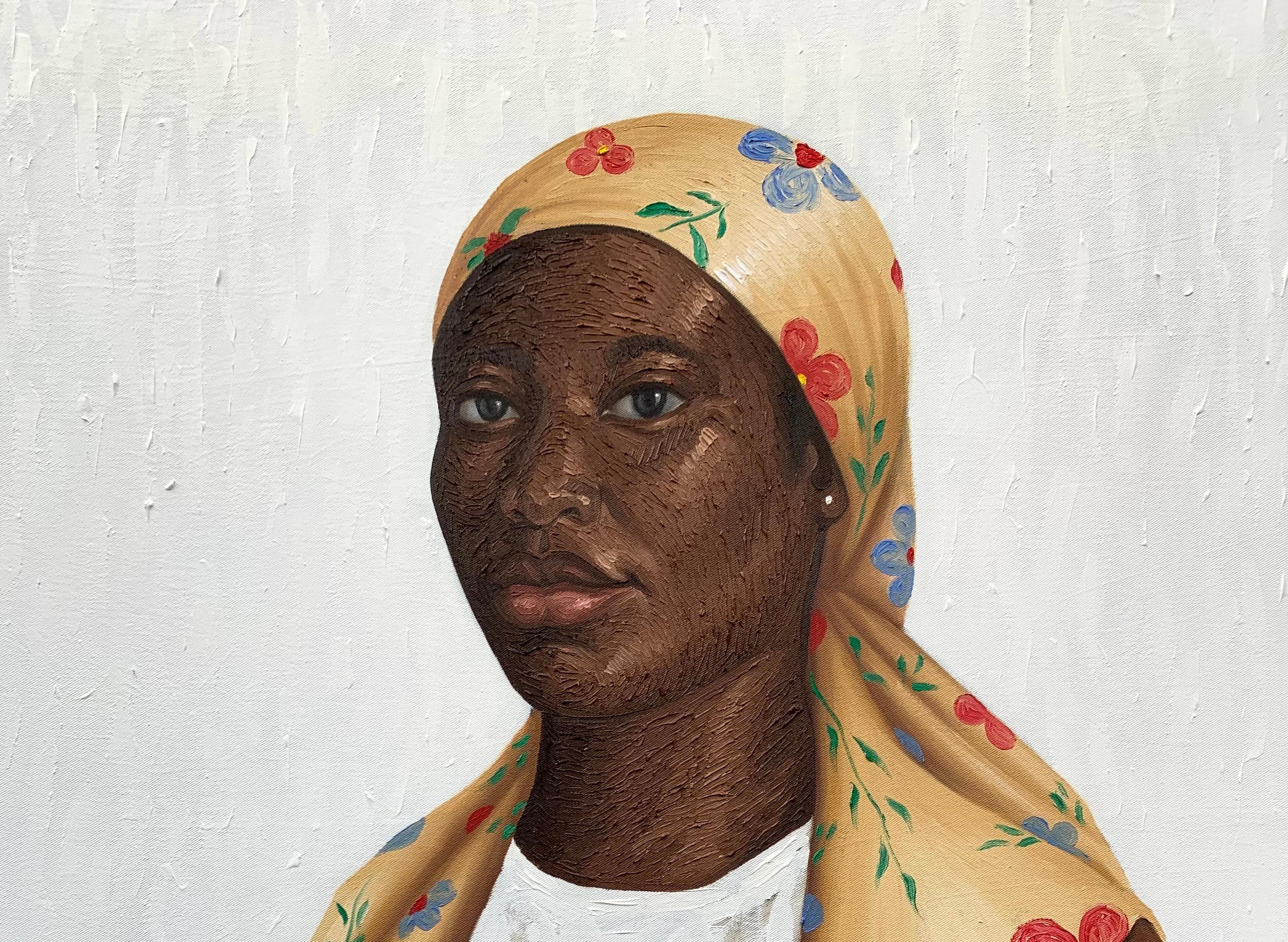 No seas perfecta, sé real -Siglo XXI, Contemporáneo, Retrato figurativo Mujer - Painting de Elijah Olanase