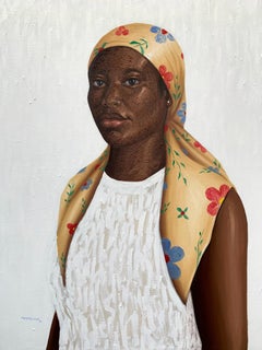 No seas perfecta, sé real -Siglo XXI, Contemporáneo, Retrato figurativo Mujer