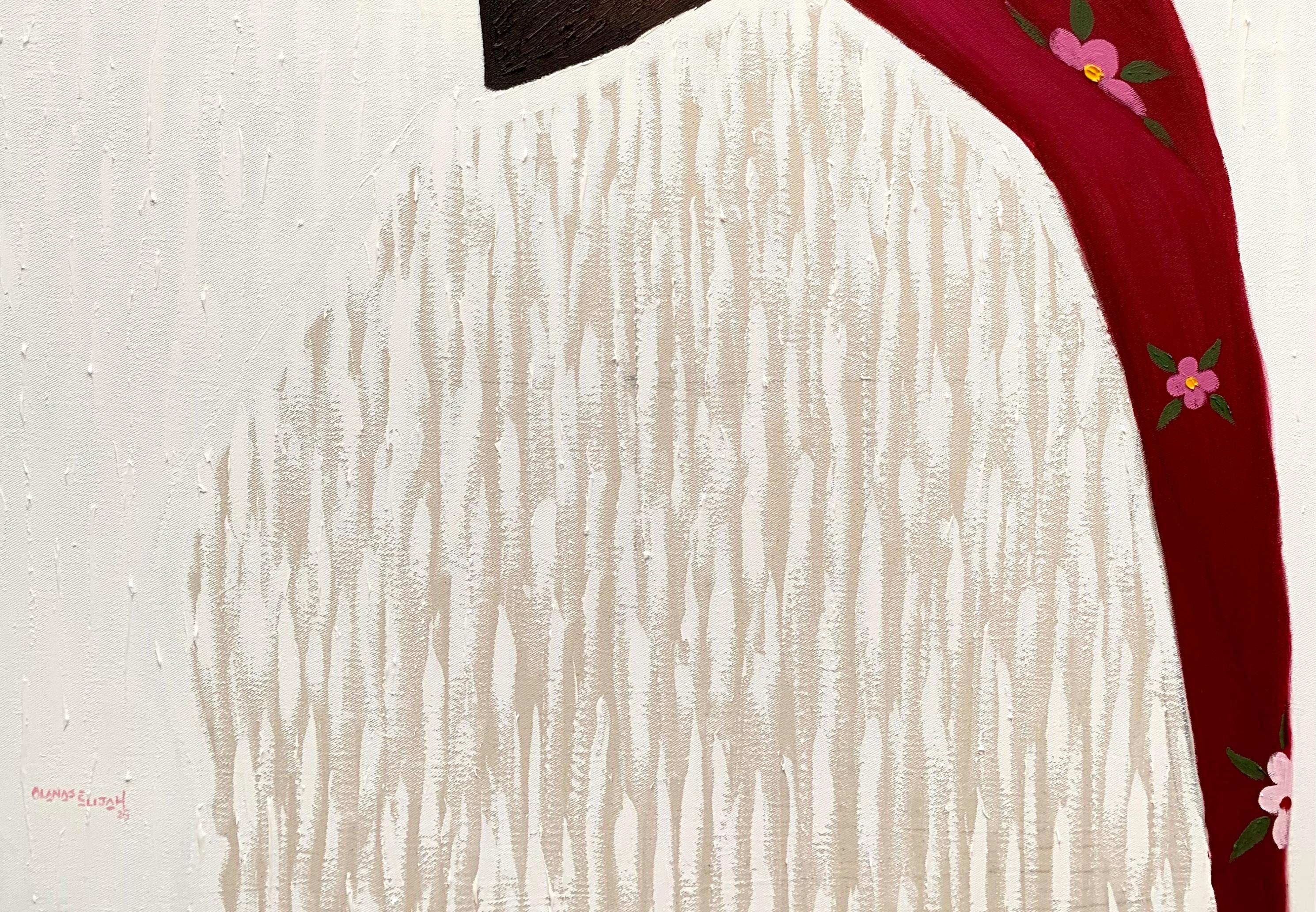 Don't Look Back, Your Life Isn't There Anymore -21st Century, Contemporary Women (Expressionismus), Painting, von Elijah Olanase