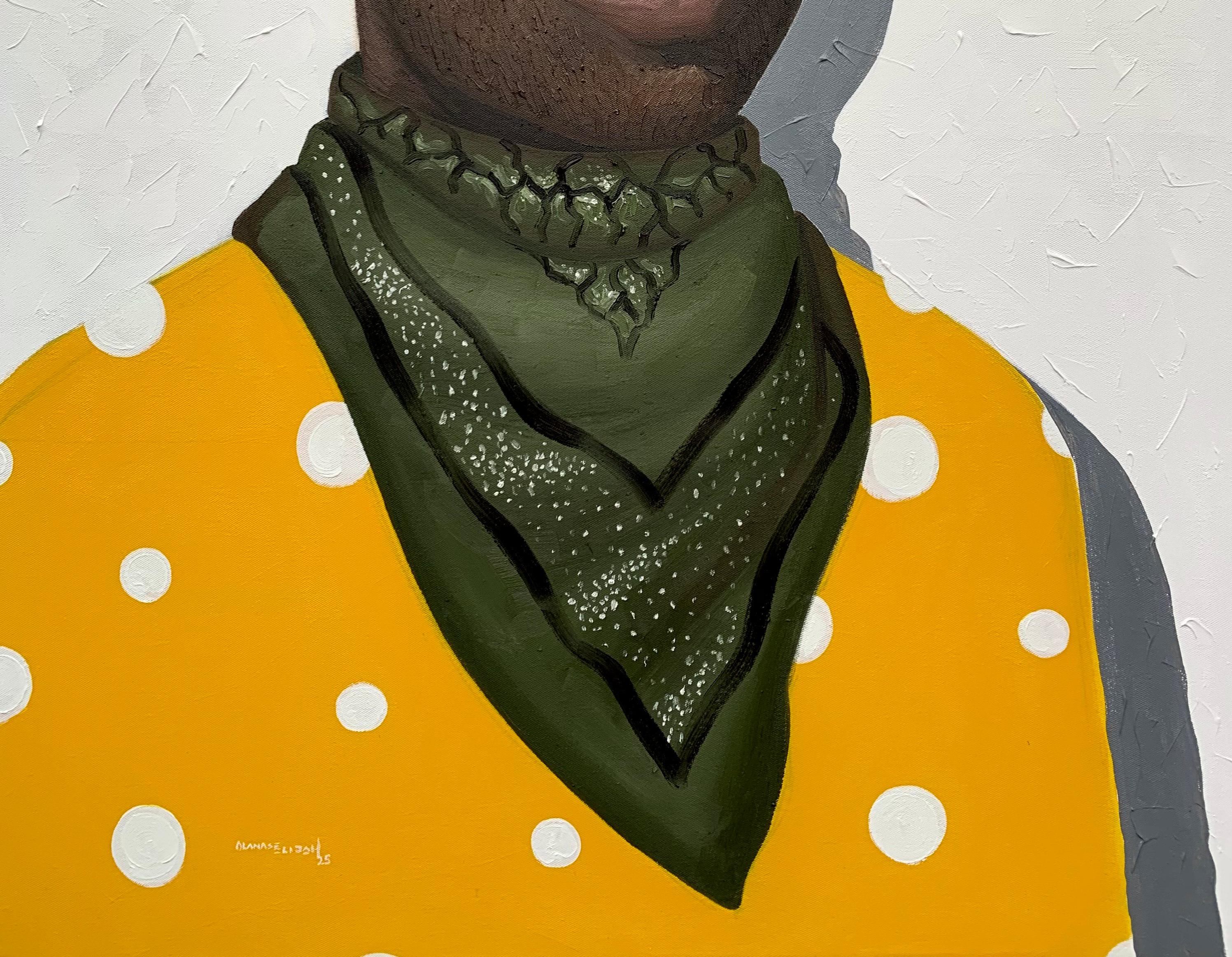 No apures la vida 1 - Siglo XXI, Contemporáneo, Figurativo, Retrato, África Hombres - Painting Expresionista de Elijah Olanase