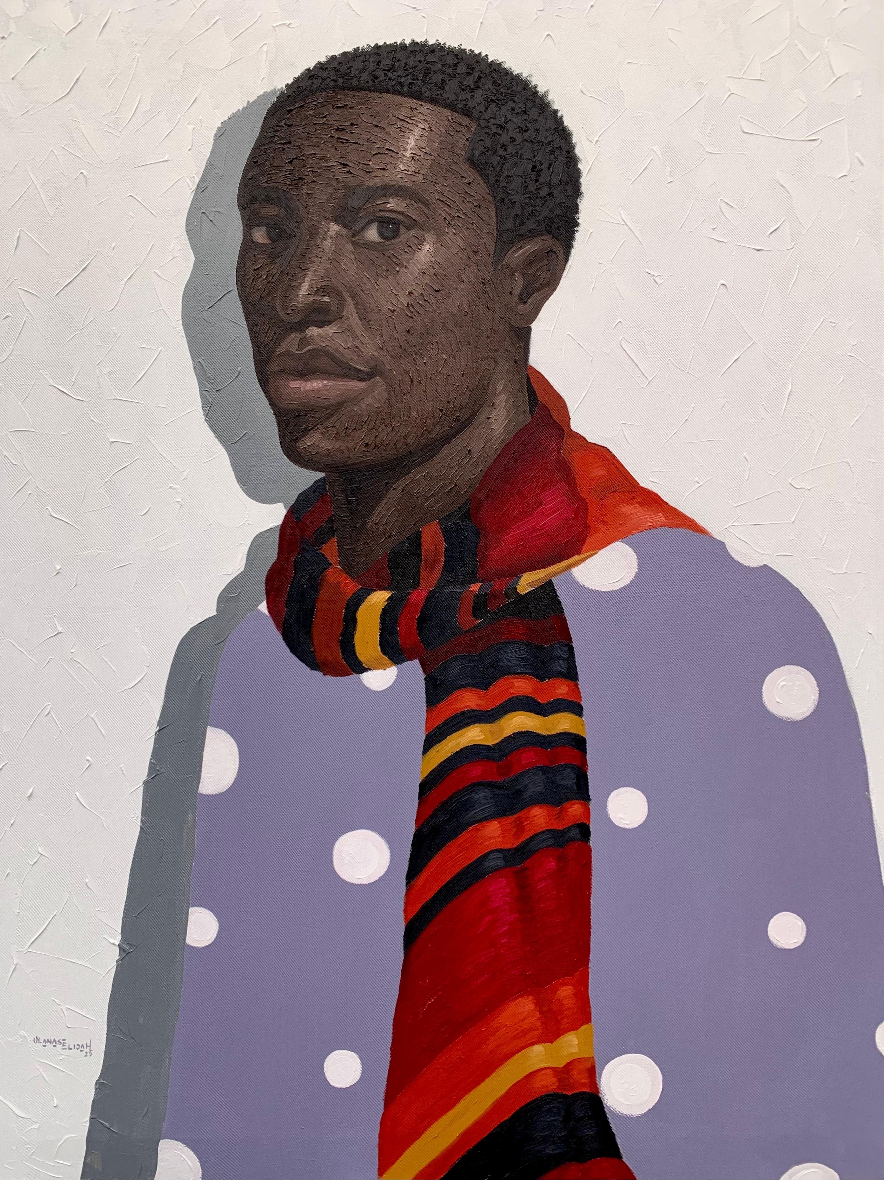 Elijah Olanase Portrait Painting - Don
t Rush Life 2 - 21st Century Contemporary Figurative, Portrait, Africa, Men