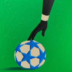 One More Shot 3 - 21st Century Contemporary Figurative, Sport, Football, Green