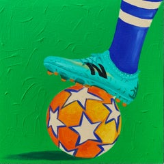 One More Shot 4 - 21st Century Contemporary Figurative, Sport, Football, Green