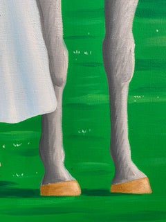 Who Cares If I'm Waiting -21e siècle, Contemporain, Portrait figuratif, Cheval