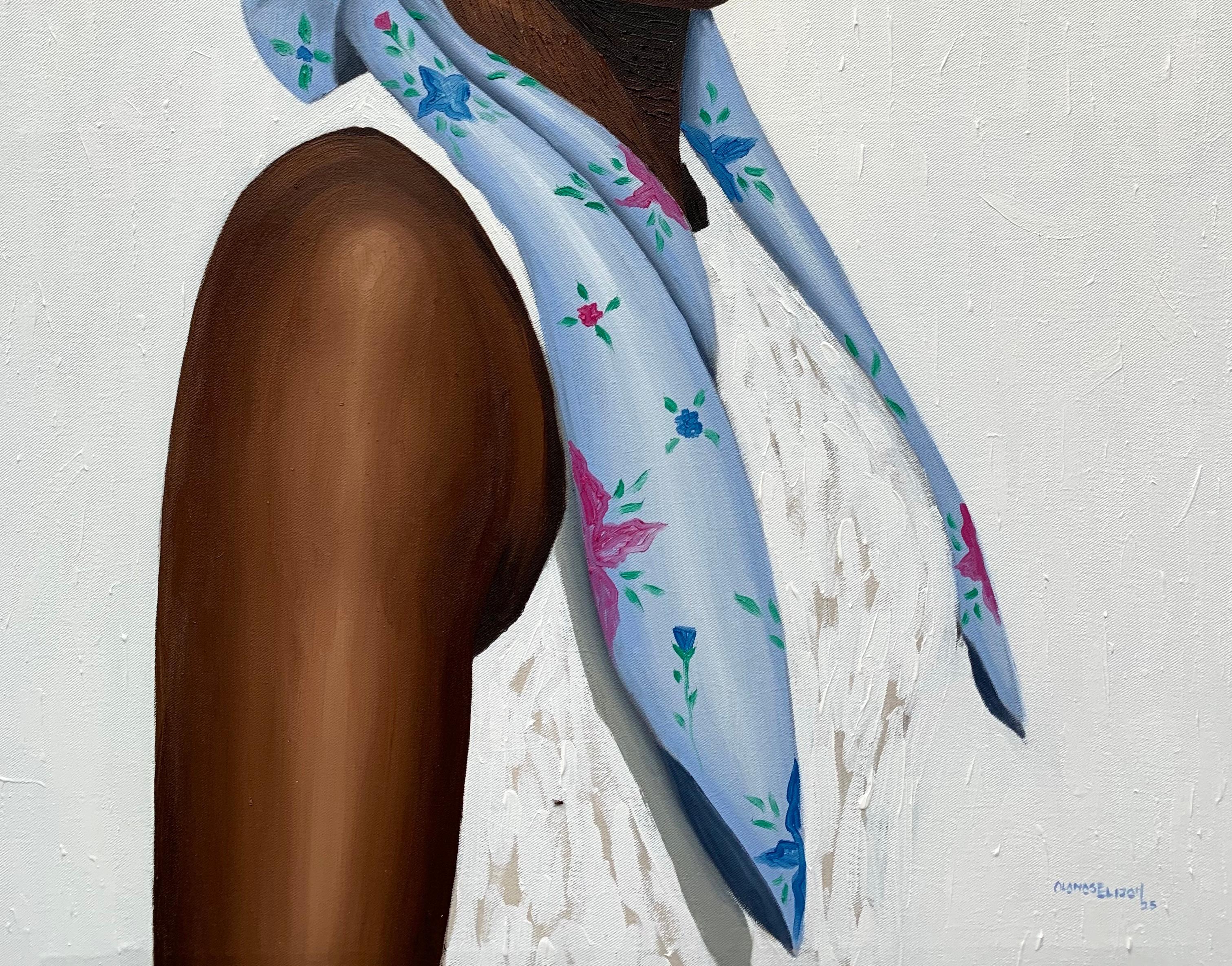 Diventa ciò che pensi - 21° secolo, Contemporaneo, Ritratto, Donne - Painting Espressionista di Elijah Olanase
