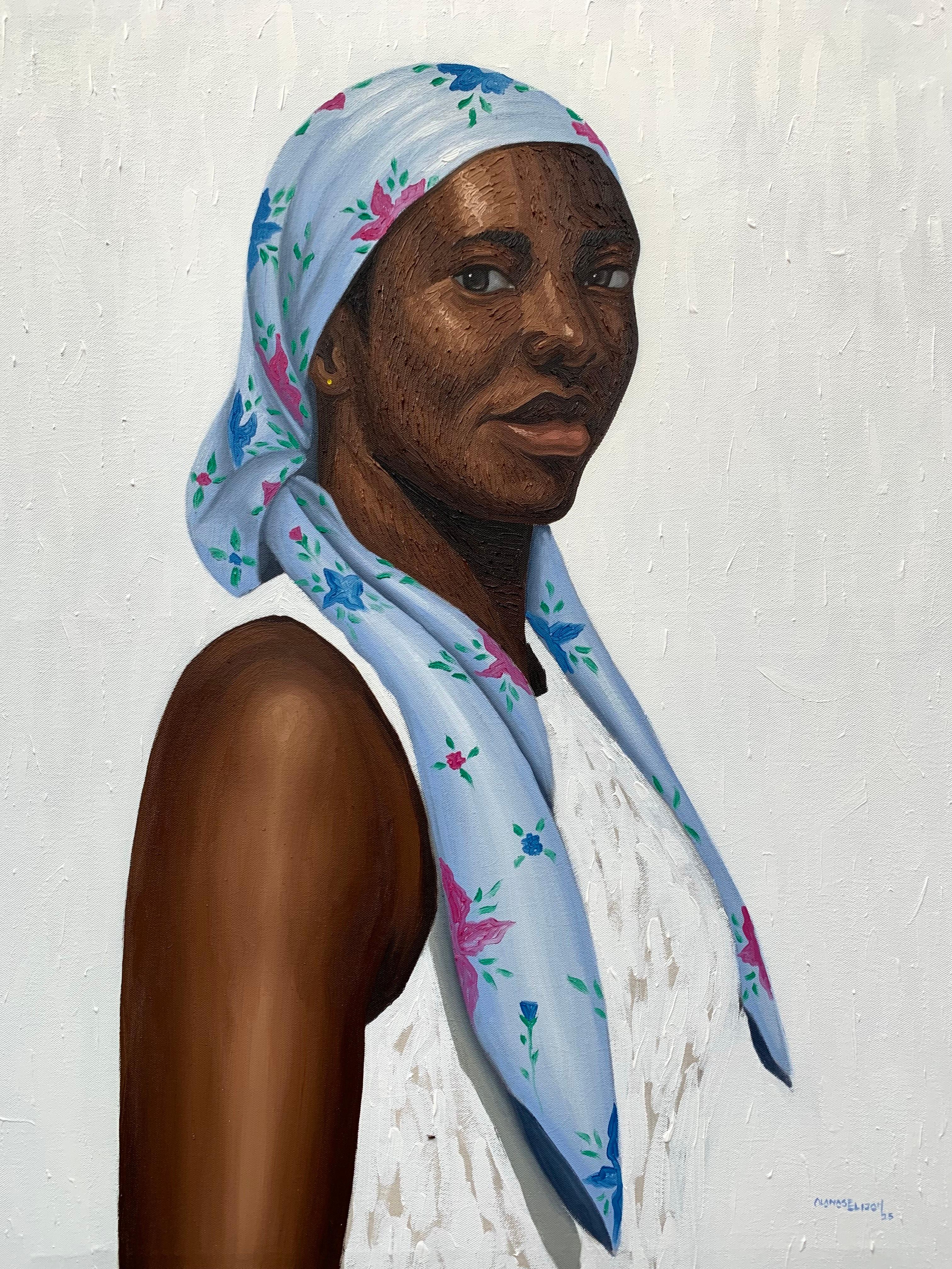 Figurative Painting di Elijah Olanase - Diventa ciò che pensi - 21° secolo, Contemporaneo, Ritratto, Donne
