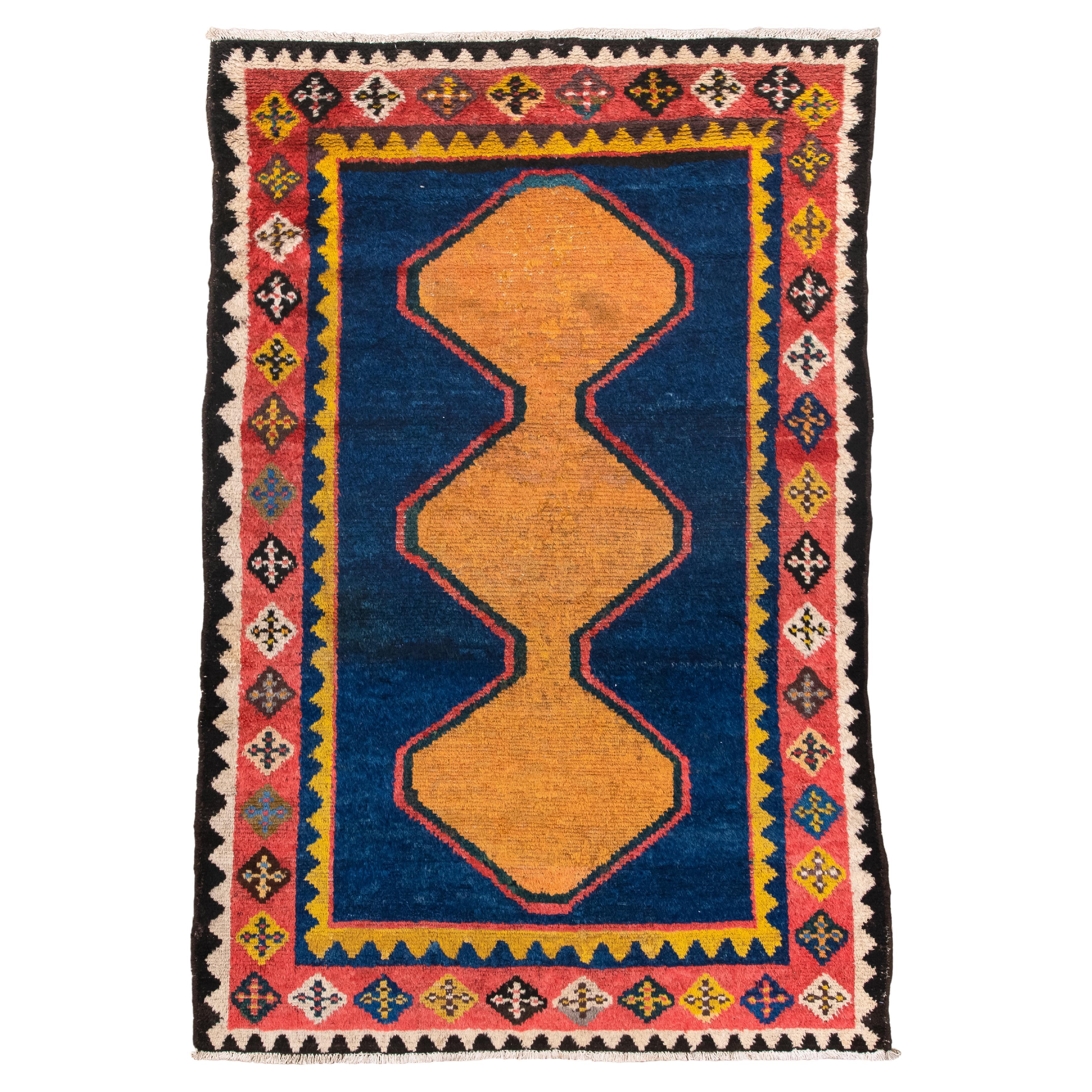 Antique Baktiary with Deep Navy Open Field