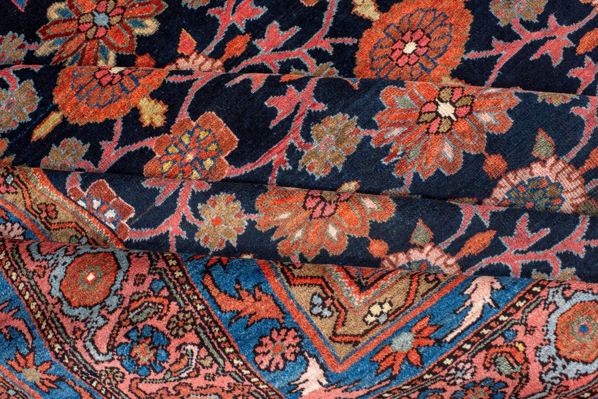 Antiker Hamadan mit Mina Khani-Design (Handgeknüpft) im Angebot