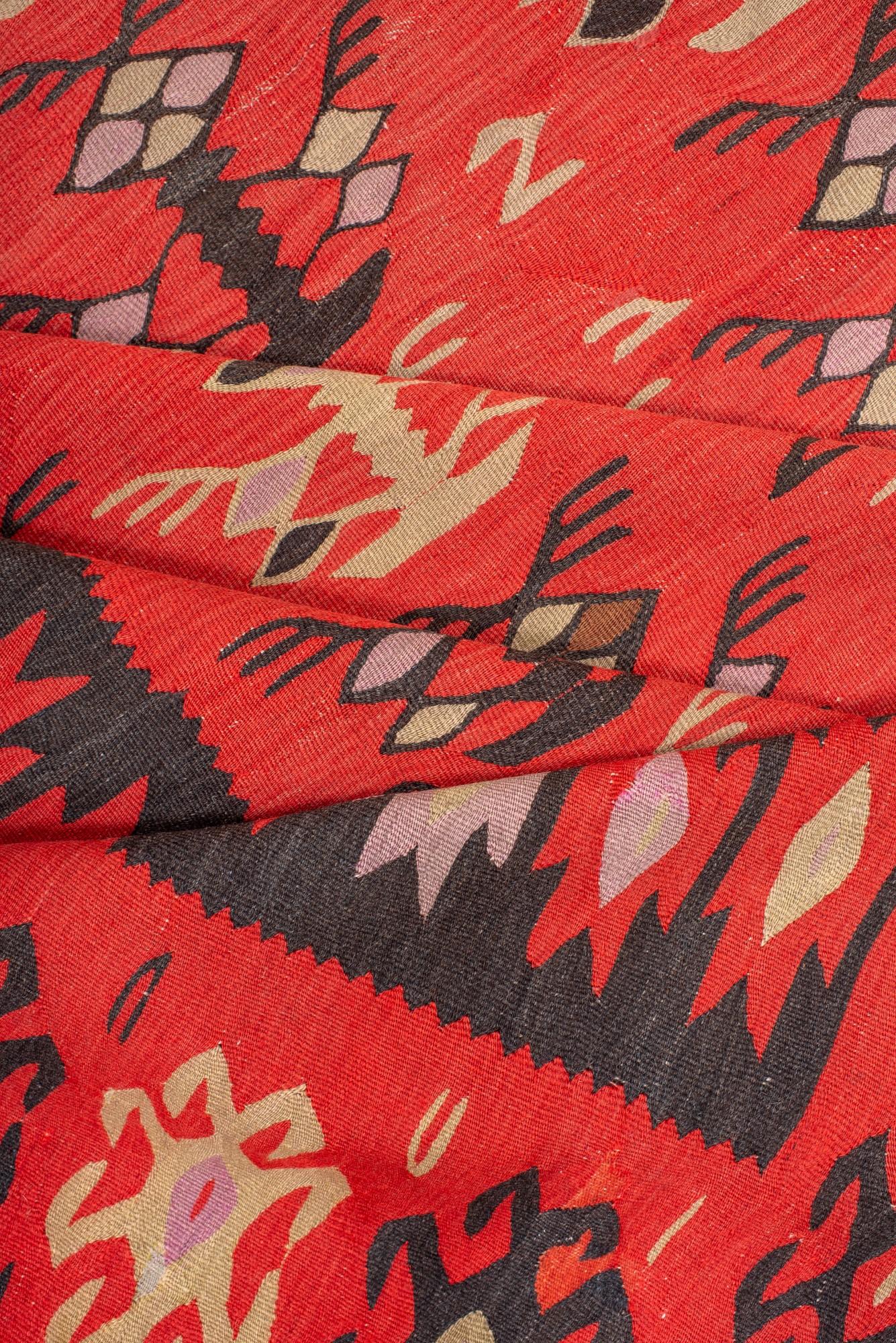 Antique Kilim with Sarkoy Design For Sale 1