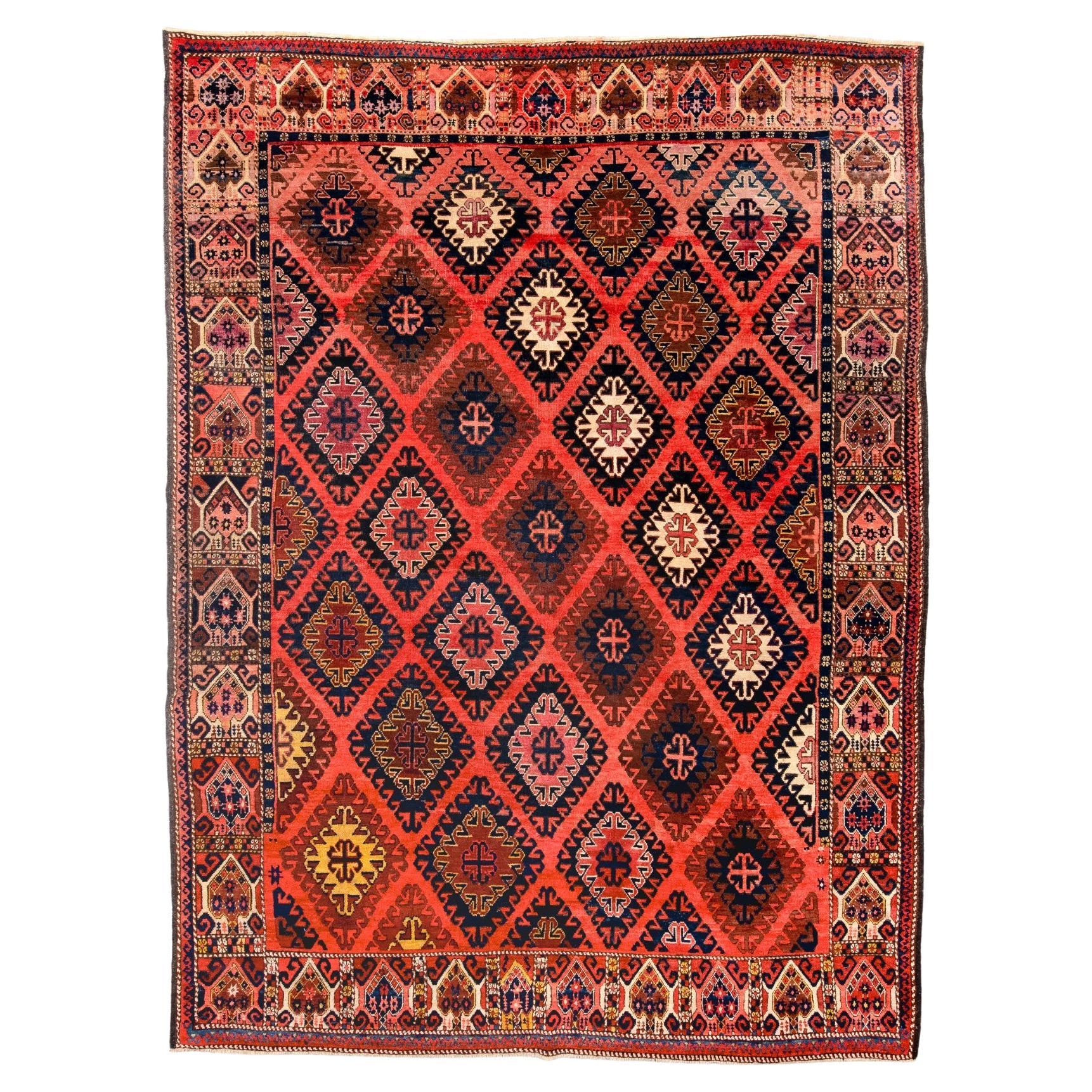 Antique Kyrgyz Rug, Circa 1900's For Sale
