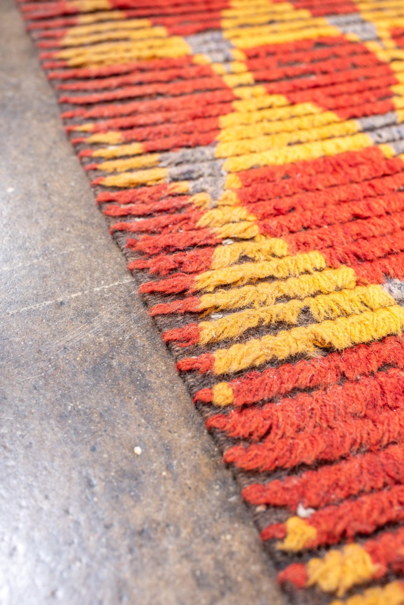 Wool Antique Swedish Rug with a Floral Motif For Sale