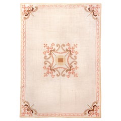 Antique Swedish Rug with an Art Deco Design
