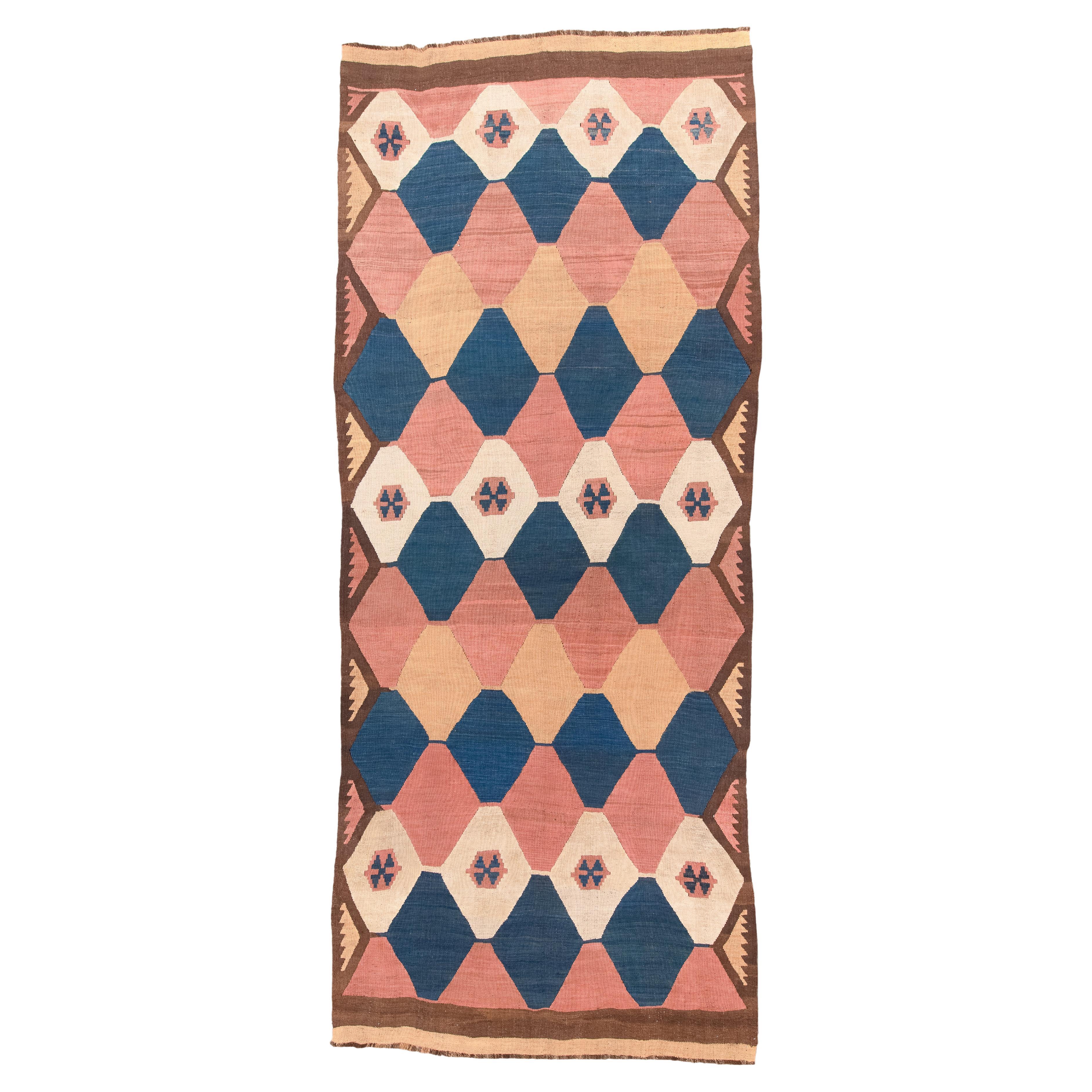 Antique Tazik Kilim Runner For Sale