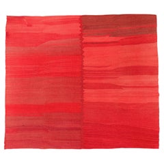Vintage Red Monochrome Kilim