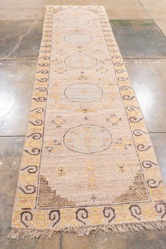 Eliko Rug Gallery Khotan Runner with Five Moon Medallions
