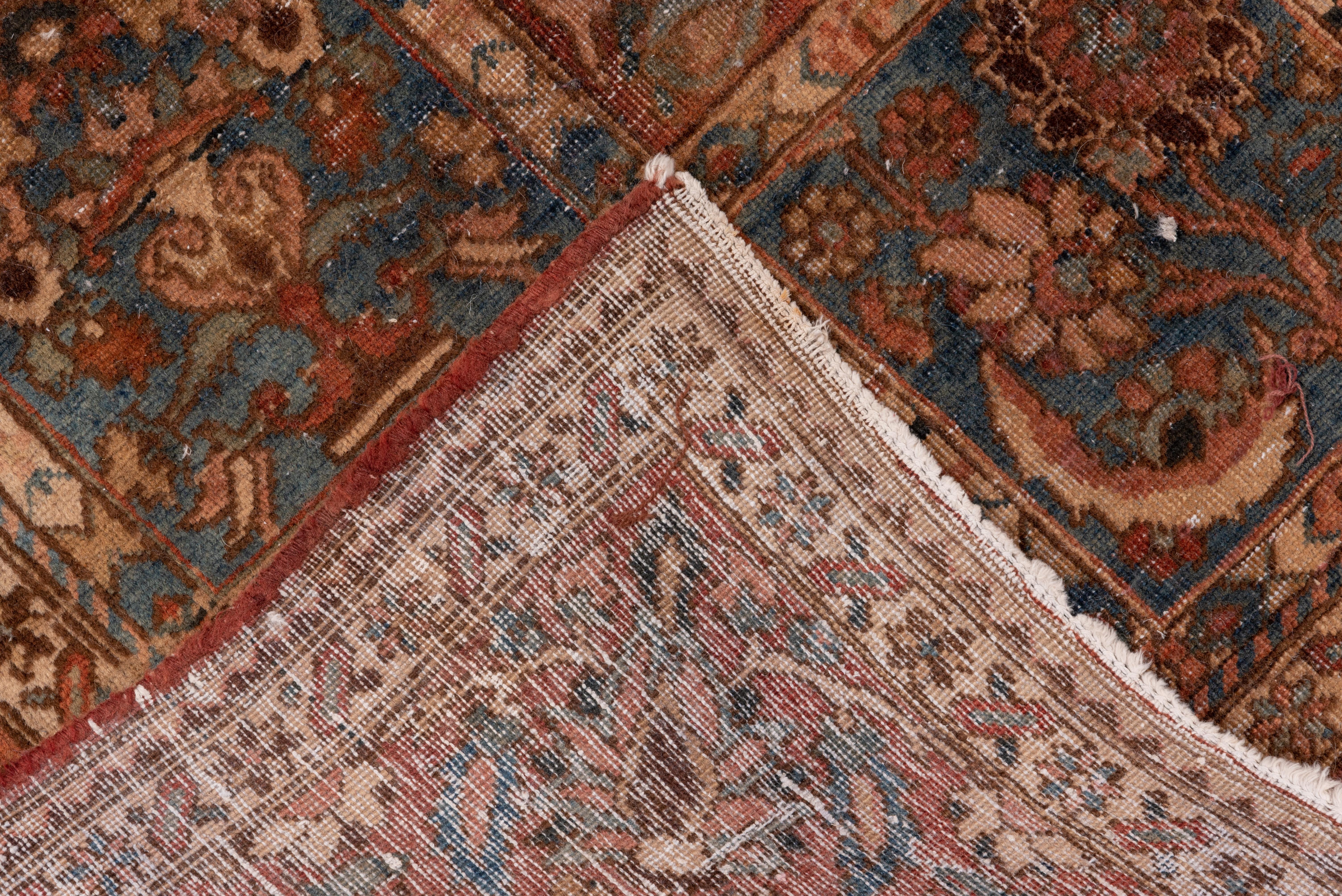 Tribal Eliko Rugs by David Ariel Antique Persian Bakhtiari Rug with Warm TOnes For Sale