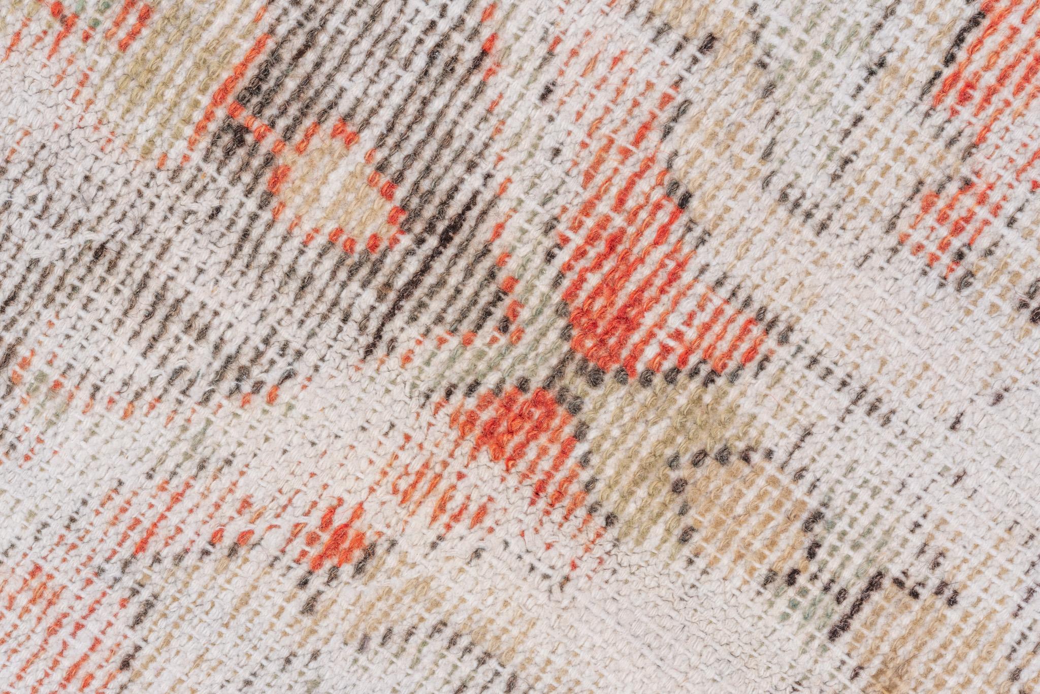 Eliko Rugs by David Ariel Shabby Chic Türkischer Oushak Teppich, CIRCA 1940s (Mitte des 20. Jahrhunderts) im Angebot