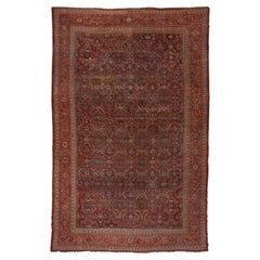 Superbe tapis persan ancien Sultanabad de grande taille