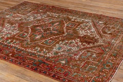 Eliko Rugs by David Ariel Unusual Antique Heriz Rug with Interesting Colors