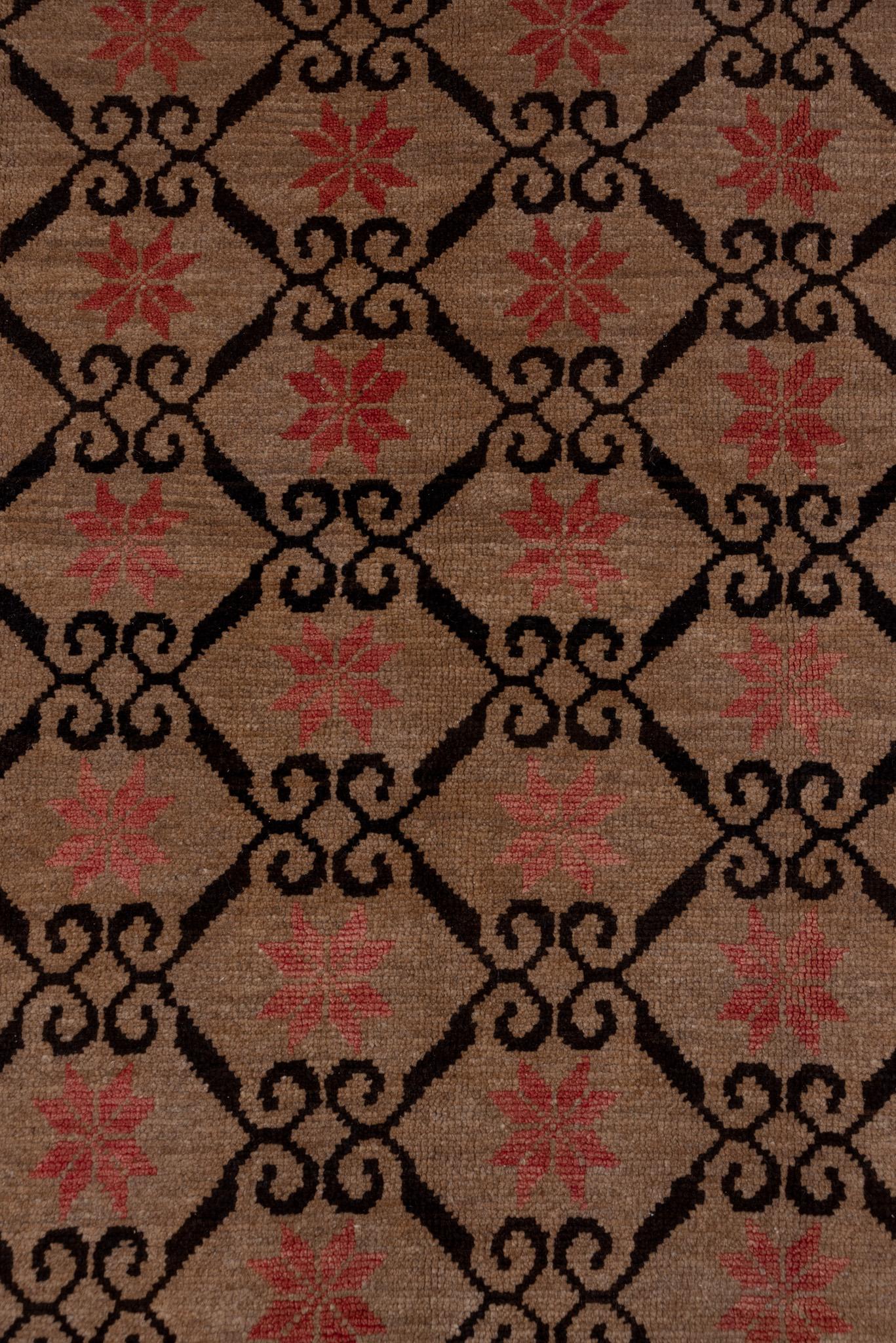 Eliko Rugs By David Ariel Türkischer Kars-Teppich, Brown Palette (Stammeskunst) im Angebot