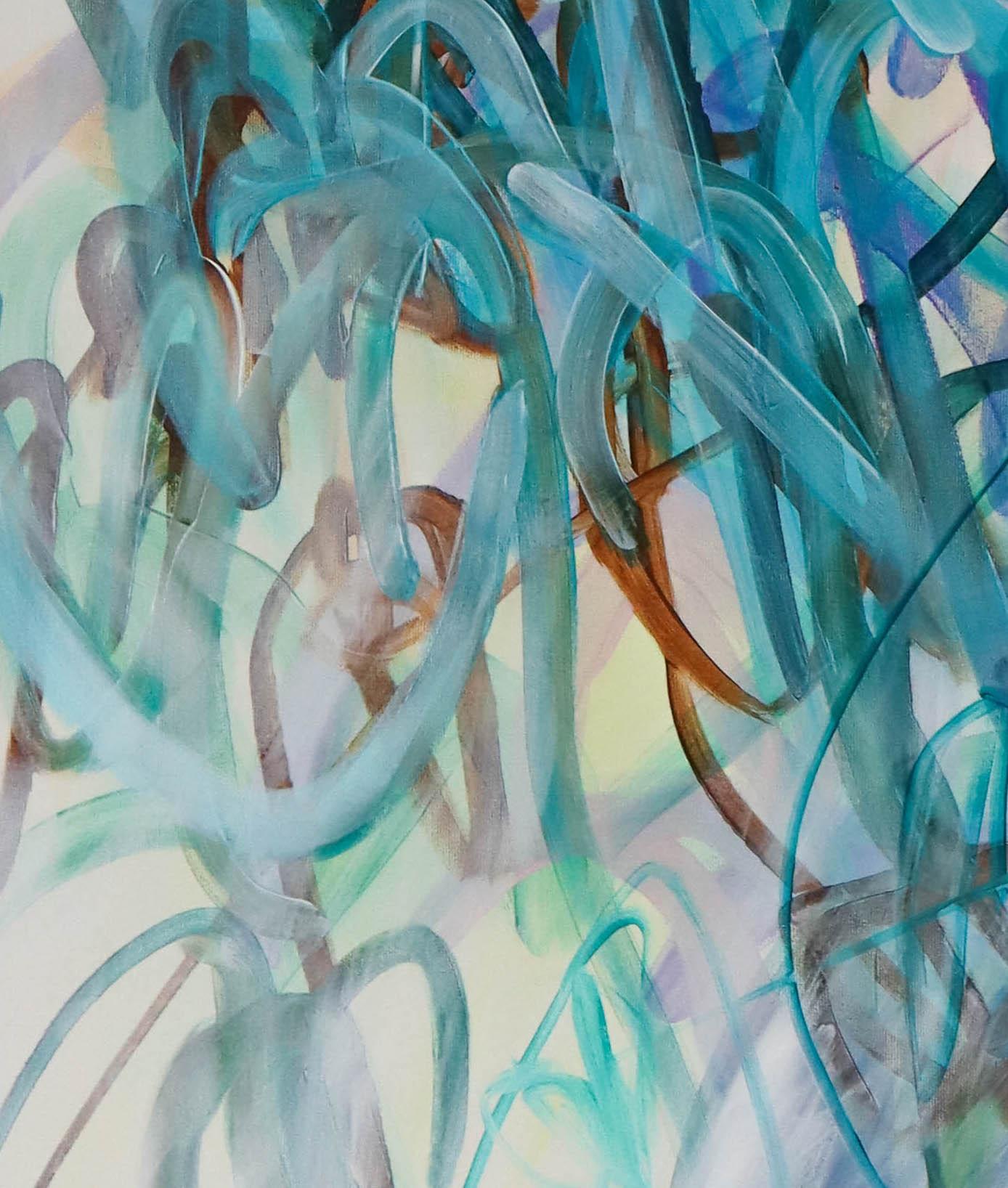 „Emotional Release“ Öl, Acryl und Öl, Pastell, Abstrakt, 150 x 120 cm im Angebot 8