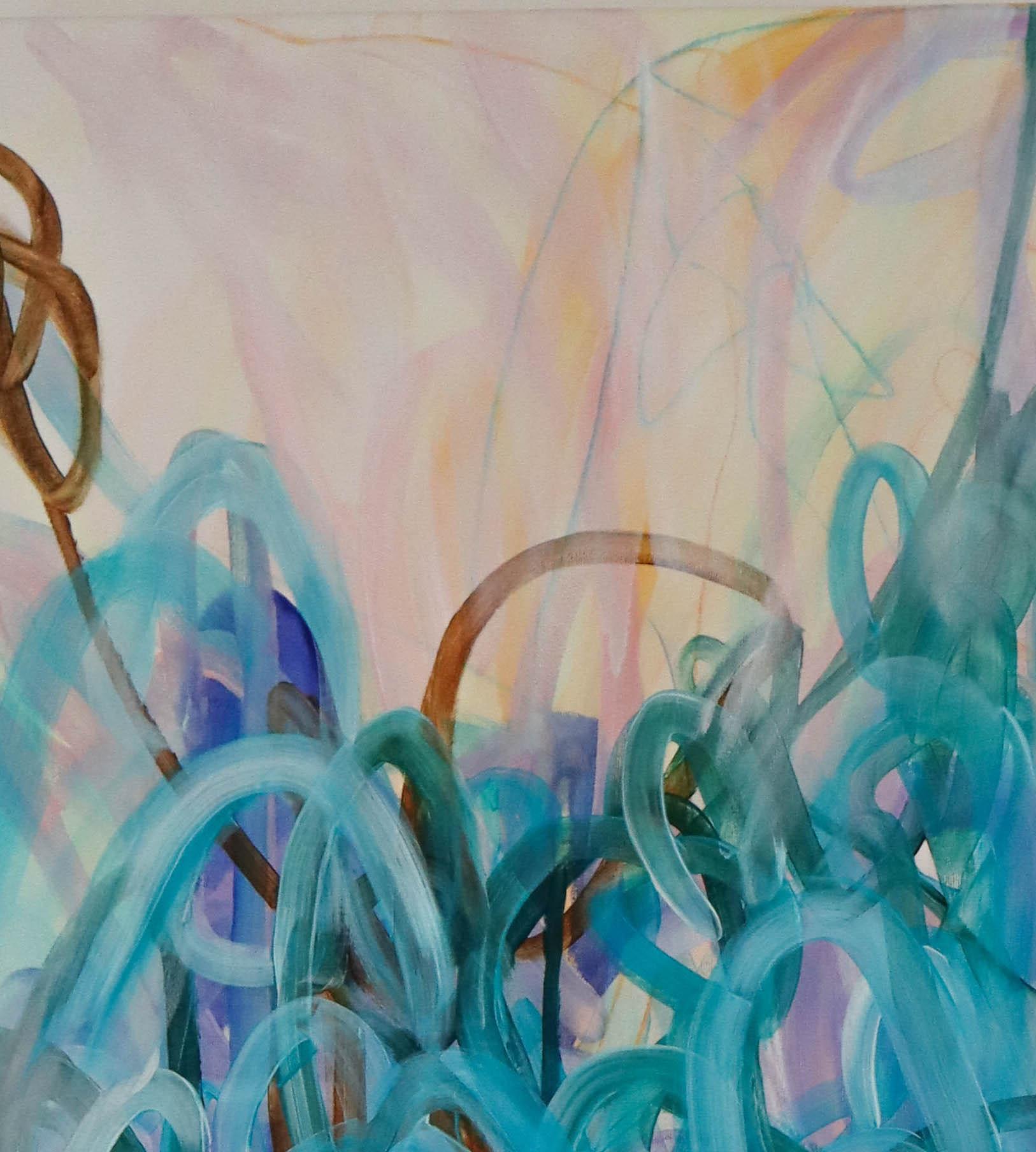 „Emotional Release“ Öl, Acryl und Öl, Pastell, Abstrakt, 150 x 120 cm im Angebot 10