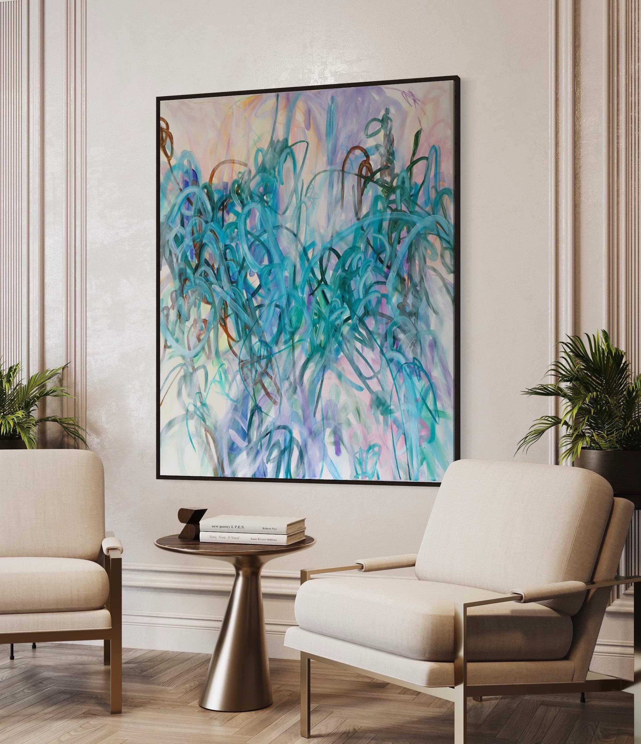 „Emotional Release“ Öl, Acryl und Öl, Pastell, Abstrakt, 150 x 120 cm im Angebot 5