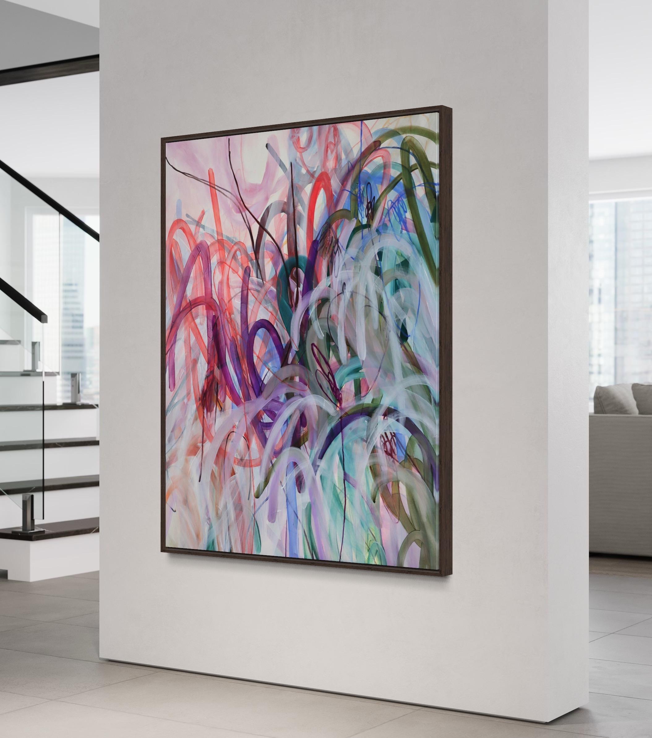 Serenität der Unvollkommenheit, Öl, Acryl und Ölpastell Abstrakt, 116 x 89 cm im Angebot 3