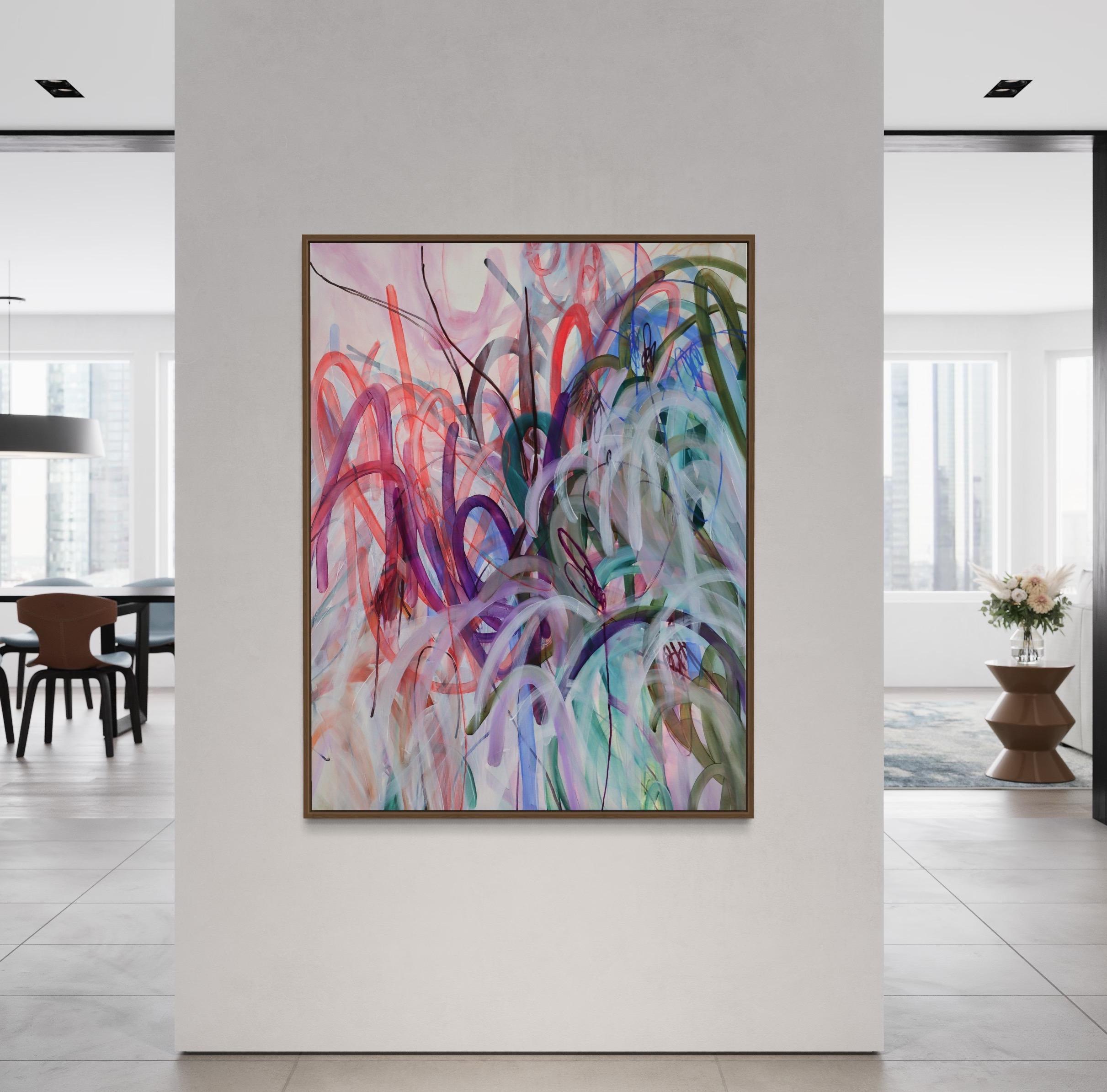 “Serenity of imperfection”, Oil, Acrylics and Oil Pastel Abstract, 116 x 89 cm For Sale 2