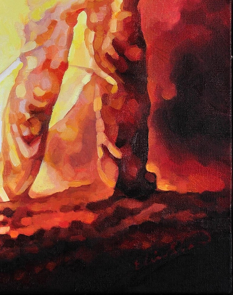 Elin Sian Blake Iron Puddlers. Furnace Smelting Blaenau Gwent. Welsh