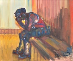 Until Tomorrow Tan Yfory South Wales Mining Valleys Framed Original Oil Painting