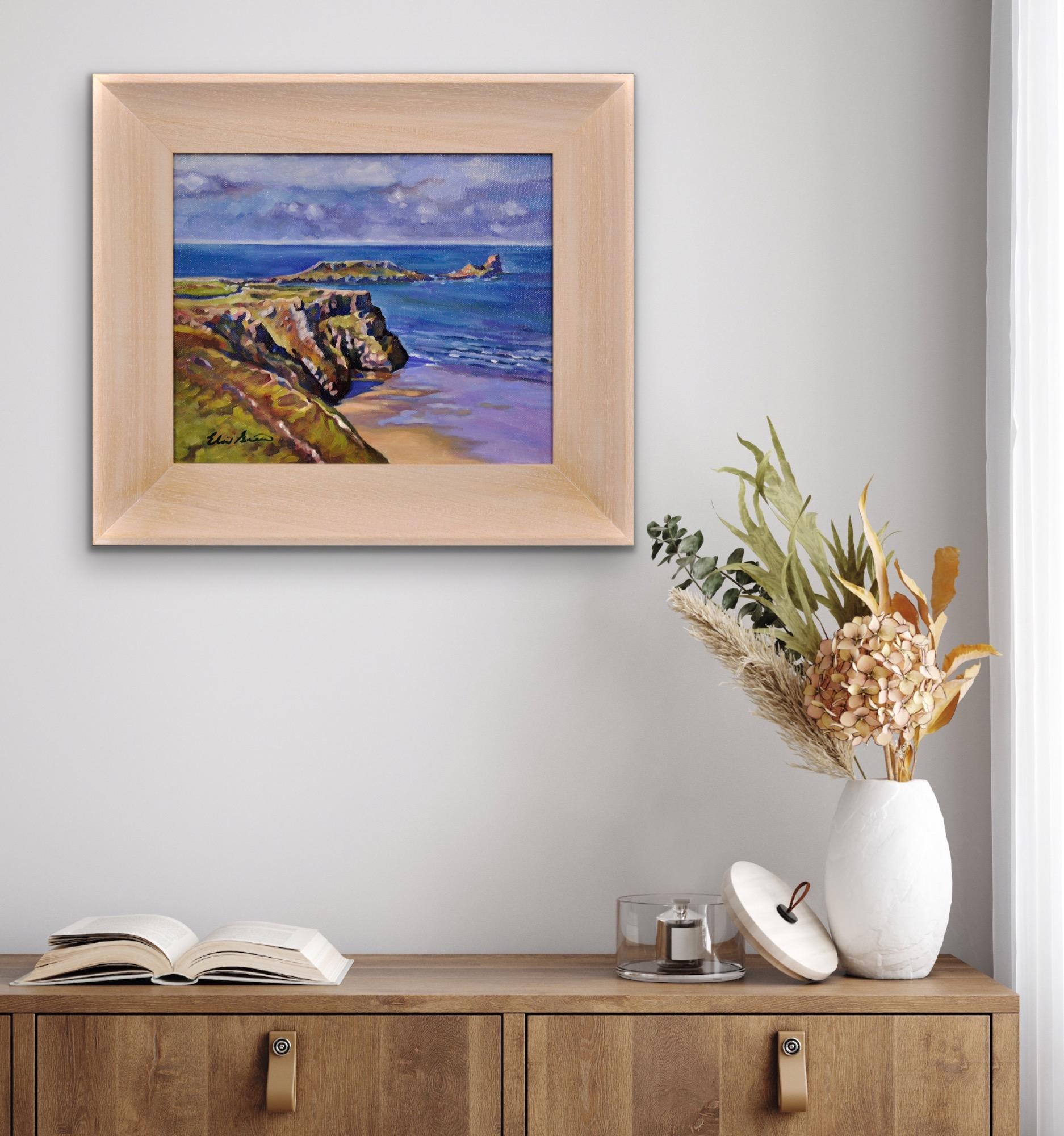 Worm's Head Pen Pyrrod The Gower Peninsula Rhossili Swansea Bay South Wales en vente 4