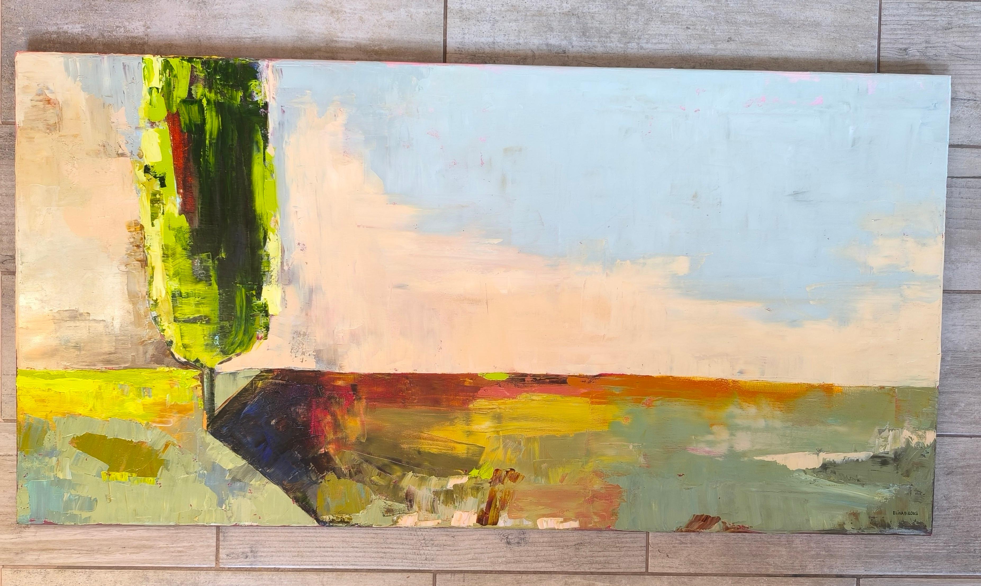 Elina Bilous Figurative Painting – "A la Hlenhlen"