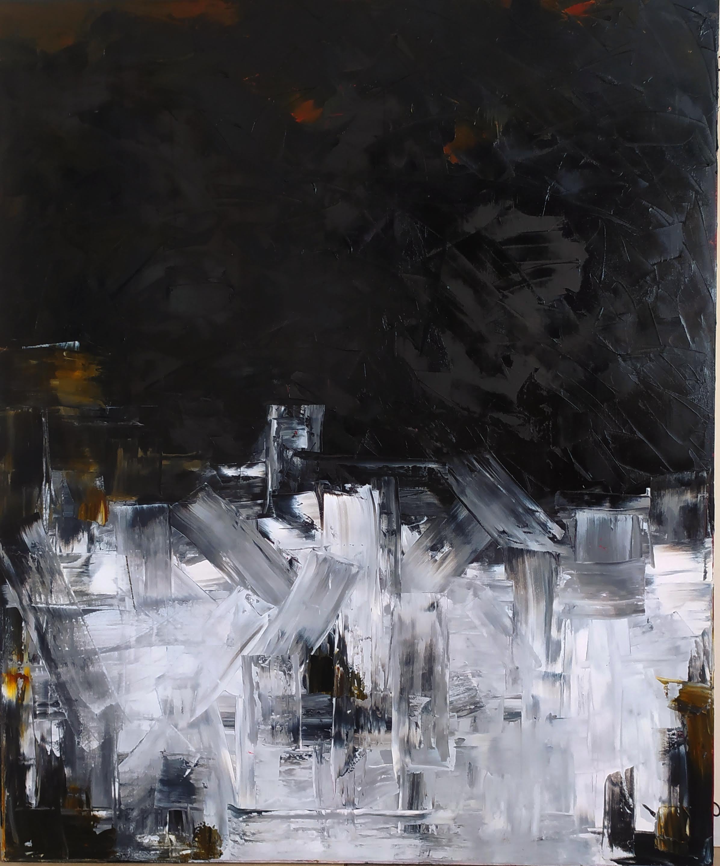 Elina Bilous Abstract Painting - Pole