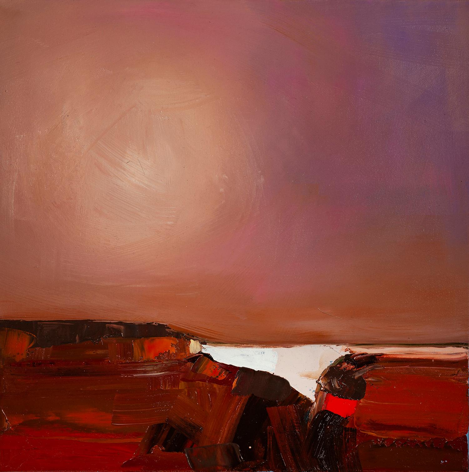 Elina Bilous Abstract Painting – Mein Großvater lebt