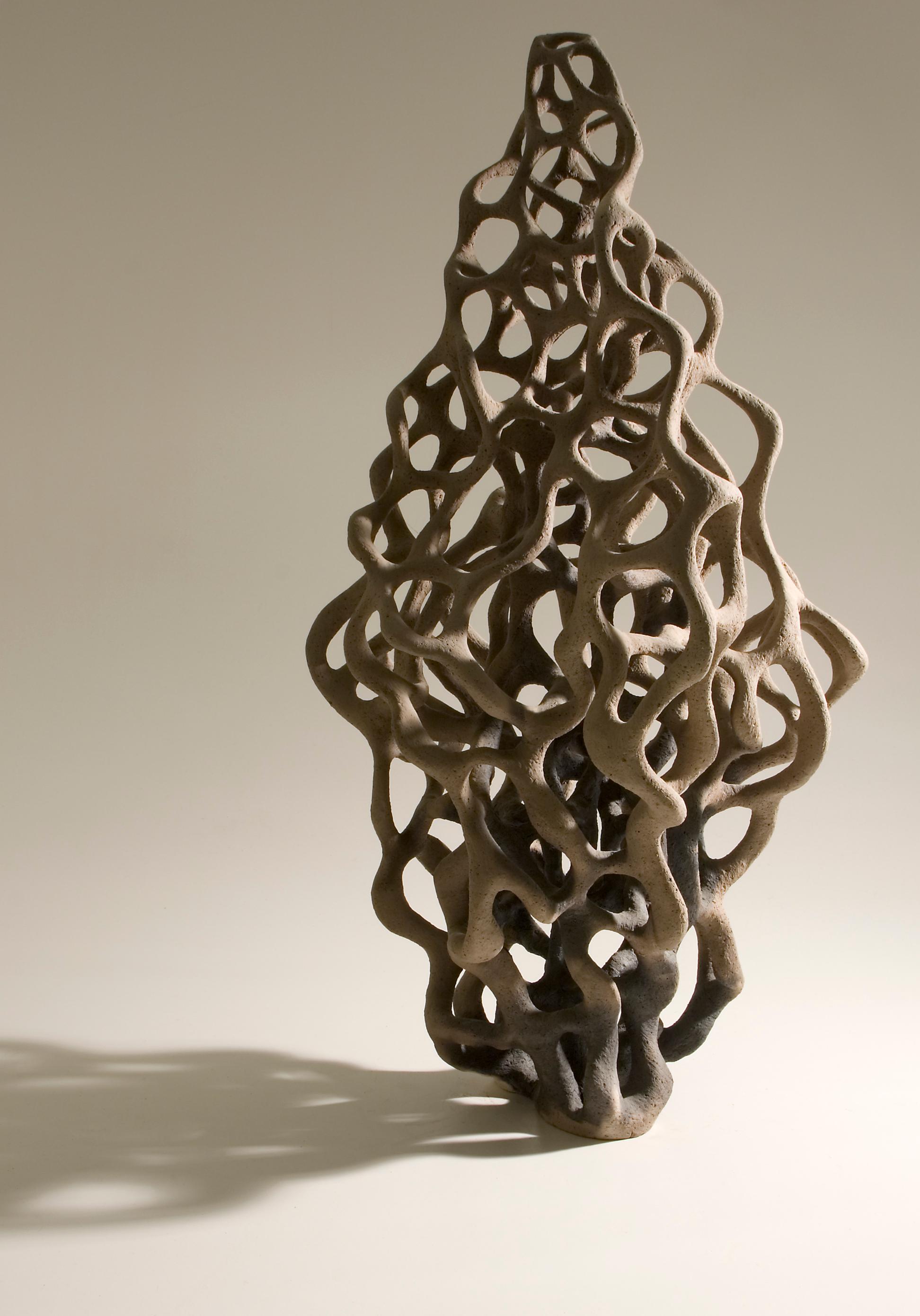 Elina Titane  Abstract Sculpture - Unity in Diversity. 2008, stone wear, 90х35x42 cm