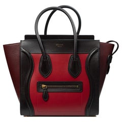 Сeline Luggage Micro Tricolour in Smooth Calfskin