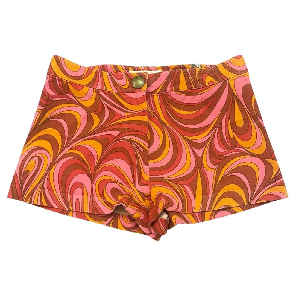 Сeline shorts pink barbie style / barbiecore abstract print 