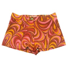 Used Сeline shorts pink barbie style / barbiecore abstract print 