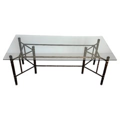 John and Elinor McGuire San Francisco 1970 Tavolo da pranzo in bambù