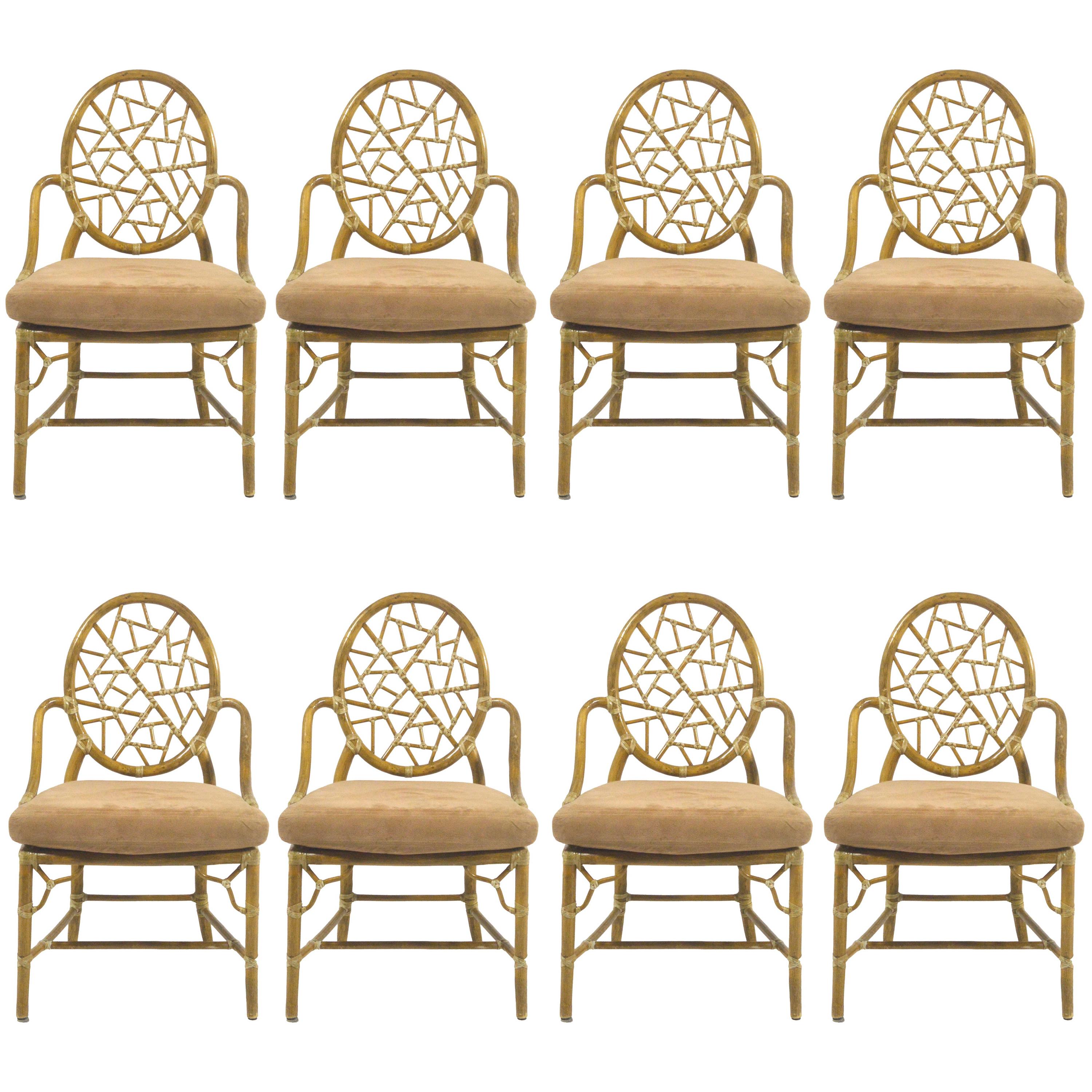 Elinor McGuire "Cracked Ice" Dining Chairs Set of 8