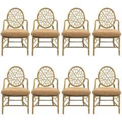 Vintage Elinor McGuire "Cracked Ice" Dining Chairs Set of 8