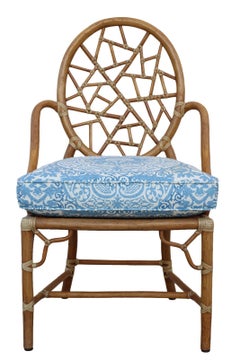 Elinor McGuire Iconic Cracked Ice Dining Chairs, a Set of 6