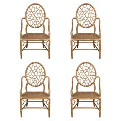 Elinor McGuire Iconic Cracked Ice Dining Chairs, Set of 4