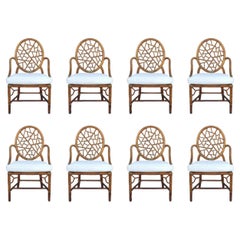 Elinor McGuire Iconic Cracked Ice Dining Chairs, Set of 8