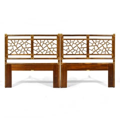 Elinor McGuire King/ Two Twin "Cracked Ice" Rattan Headboard