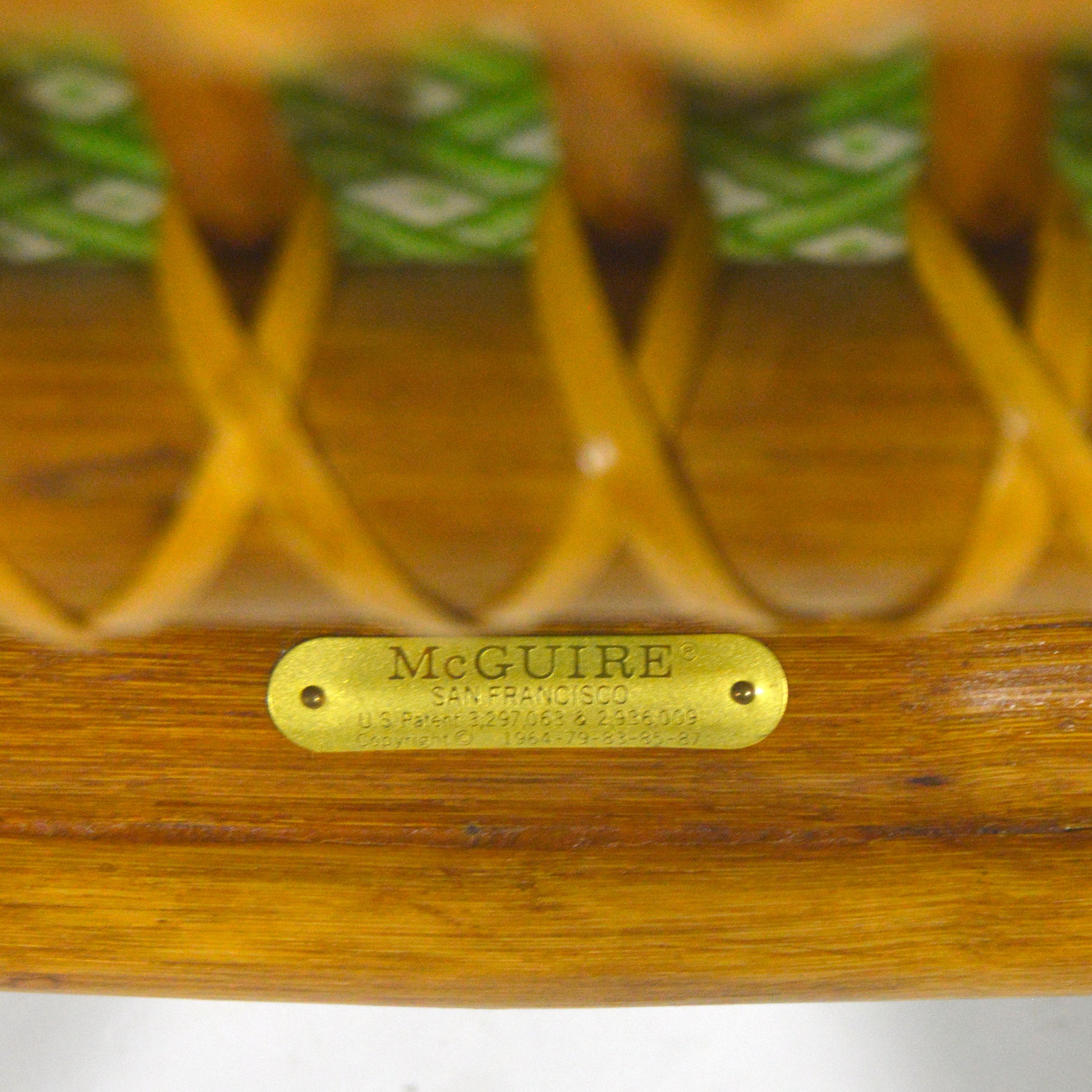 Sedia in rattan e canna Elinor McGuire M-86 in vendita 4